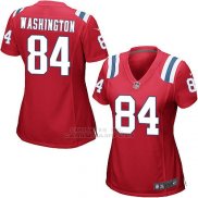 Camiseta New England Patriots Washington Rojo Nike Game NFL Mujer