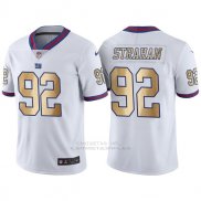 Camiseta New York Giants Strahan Blanco Nike Gold Legend NFL Hombre