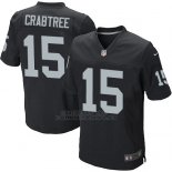 Camiseta Oakland Raiders Crabtree Negro Nike Elite NFL Hombre