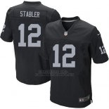 Camiseta Oakland Raiders Stabler Negro Nike Elite NFL Hombre