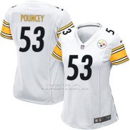 Camiseta Pittsburgh Steelers Pouncey Blanco Nike Game NFL Mujer