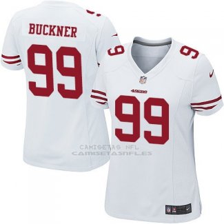 Camiseta San Francisco 49ers Buckner Blanco Nike Game NFL Mujer
