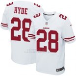 Camiseta San Francisco 49ers Hyde Blanco Nike Elite NFL Hombre