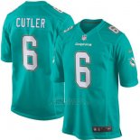 Miami Camiseta NFL Limited Hombre Miami Dolphins 6 Cutler Aqua Alternate Limited Verde