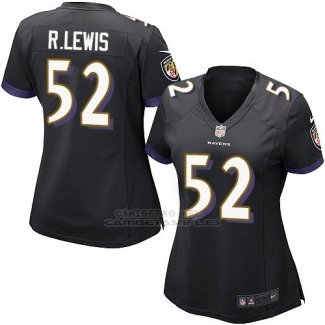 Camiseta Baltimore Ravens R.Lewis Negro Nike Game NFL Mujer