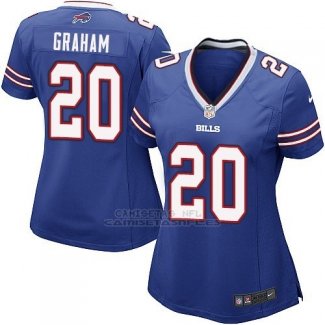 Camiseta Buffalo Bills Graham Azul Nike Game NFL Mujer