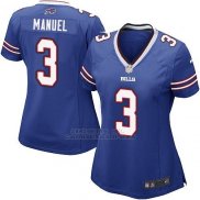 Camiseta Buffalo Bills Manuel Azul Nike Game NFL Mujer