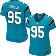 Camiseta Carolina Panthers Johnson Lago Azul Nike Game NFL Mujer