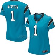 Camiseta Carolina Panthers Newton Lago Azul Nike Game NFL Mujer