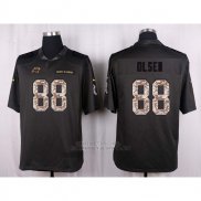 Camiseta Carolina Panthers Olsen Apagado Gris Nike Anthracite Salute To Service NFL Hombre