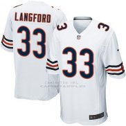 Camiseta Chicago Bears Langford Blanco Nike Game NFL Nino