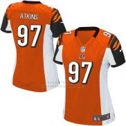 Camiseta Cincinnati Bengals Atkins Naranja Nike Game NFL Mujer