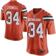 Camiseta Cleveland Browns Crowell Naranja Nike Game NFL Nino