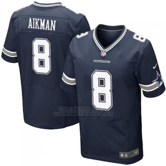 Camiseta Dallas Cowboys Aikman Profundo Azul Nike Elite NFL Hombre