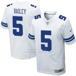 Camiseta Dallas Cowboys Bailey Blanco Nike Elite NFL Hombre