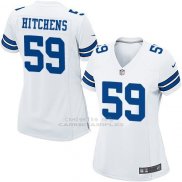 Camiseta Dallas Cowboys Hitchens Blanco Nike Game NFL Mujer