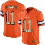 Camiseta Denver Broncos Norwood Naranja Nike Gold Legend NFL Hombre