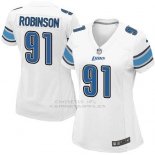 Camiseta Detroit Lions Robinson Blanco Nike Game NFL Mujer
