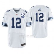 Camiseta Elite NFL Hombre Indianapolis Colts Andrew Luck Blanco 35th Anniversary