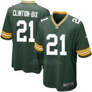 Camiseta Green Bay Packers Clinton Dix Verde Nike Game NFL Militar Nino