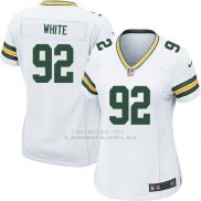 Camiseta Green Bay Packers White Blanco Nike Game NFL Mujer