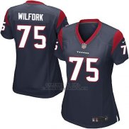 Camiseta Houston Texans Wilfork Negro Nike Game NFL Mujer