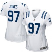 Camiseta Indianapolis Colts Jones Blanco Nike Game NFL Mujer