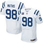 Camiseta Indianapolis Colts Mathis Blanco Nike Elite NFL Hombre