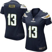 Camiseta Los Angeles Chargers Allen Negro Nike Game NFL Mujer