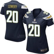 Camiseta Los Angeles Chargers Lowery Negro Nike Game NFL Mujer
