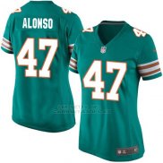 Camiseta Miami Dolphins Alonso Verde Oscuro Nike Game NFL Mujer