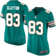 Camiseta Miami Dolphins Clayton Verde Oscuro Nike Game NFL Mujer