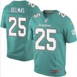 Camiseta Miami Dolphins Delmas Verde Nike Elite NFL Hombre