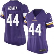 Camiseta Minnesota Vikings Asiata Violeta Nike Game NFL Mujer