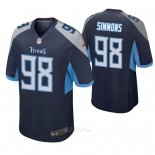 Camiseta NFL Game Hombre Tennessee Titans Jeffery Simmons Azul2