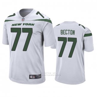 Camiseta NFL Game New York Jets Mekhi Becton Blanco
