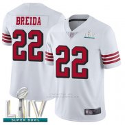 Camiseta NFL Game San Francisco 49ers 22 Matt Breida Blanco