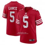 Camiseta NFL Game San Francisco 49ers Trey Lance Rojo2