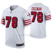 Camiseta NFL Legend Hombre San Francisco 49ers Shon Coleman Blanco Color Rush