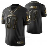 Camiseta NFL Limited Cincinnati Bengals Geno Atkins Golden Edition Negro
