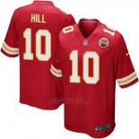 Camiseta NFL Limited Hombre 10 Hill Kansas City Chiefs Rojo