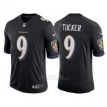 Camiseta NFL Limited Hombre Baltimore Ravens 9 Justin Tucker Negro Speed Machine