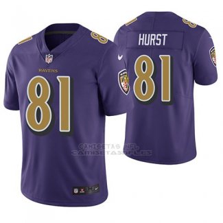 Camiseta NFL Limited Hombre Baltimore Ravens Hayden Hurst Violeta Color Rush