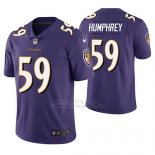 Camiseta NFL Limited Hombre Baltimore Ravens Myles Humphrey Violeta Vapor Untouchable