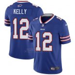 Camiseta NFL Limited Hombre Buffalo Bills 12 Jim Kelly Azul Stitched Vapor Untouchable