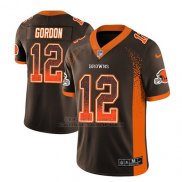 Camiseta NFL Limited Hombre Cleveland Browns Josh Gordon Marron 2018 Drift Fashion Color Rush