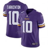 Camiseta NFL Limited Hombre Minnesota Vikings 10 Fran Tarkenton Violeta Stitched Vapor Untouchable
