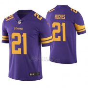Camiseta NFL Limited Hombre Minnesota Vikings Mike Hughes Violeta Color Rush