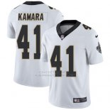 Camiseta NFL Limited Hombre New Orleans Saints 41 Alvin Kamara Blanco Stitched Vapor Untouchable
