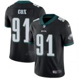 Camiseta NFL Limited Hombre Philadelphia Eagles 91 Fletcher Cox Negro Alternate Stitched Vapor Untouchable